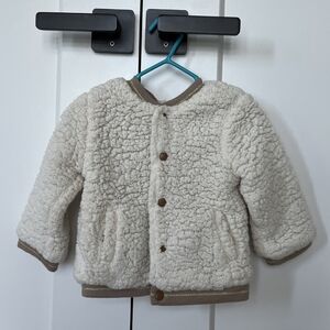 Peek girls Shearling buttoned jacket 12-18 M